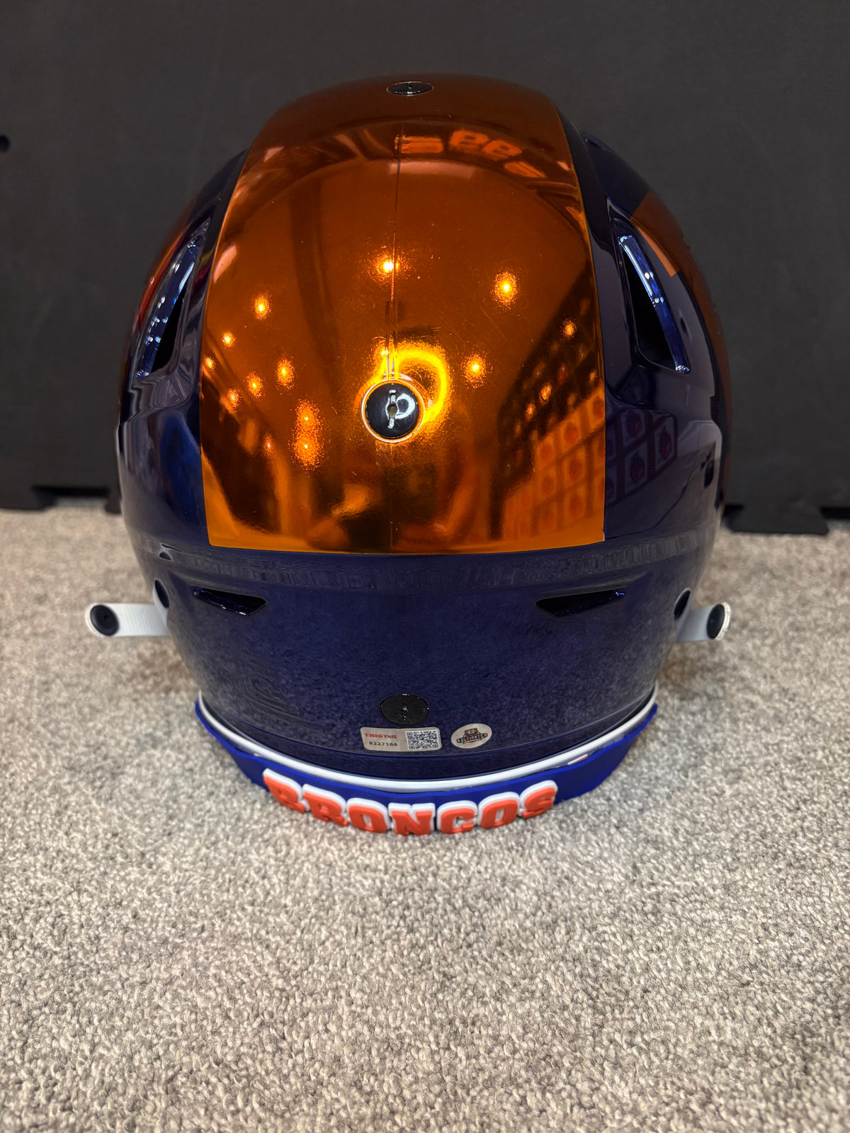 Denver Broncos Champ Bailey Autographed Chrome Inlay Speed Flex Helmet