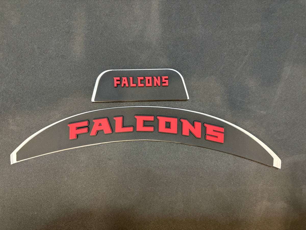 3D NFL Football Helmet Bumpers - Front & Rear (Multiple Teams Available) - Fits Speed Flex Helmets