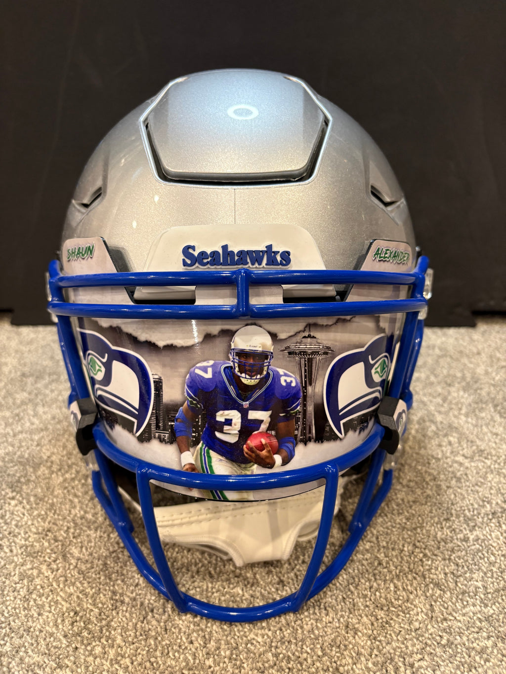 Seattle Seahawks Shaun Alexander Autographed & Inscribed Speed Flex Helmet