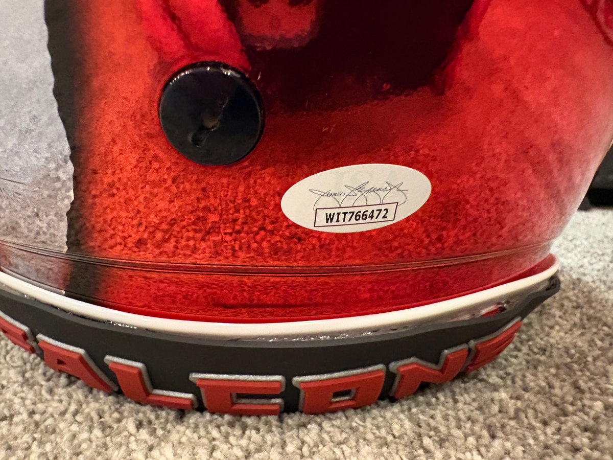 Atlanta Falcons/Virginia Tech Michael Vick Chrome Ripped Authentic Speed Flex Helmet